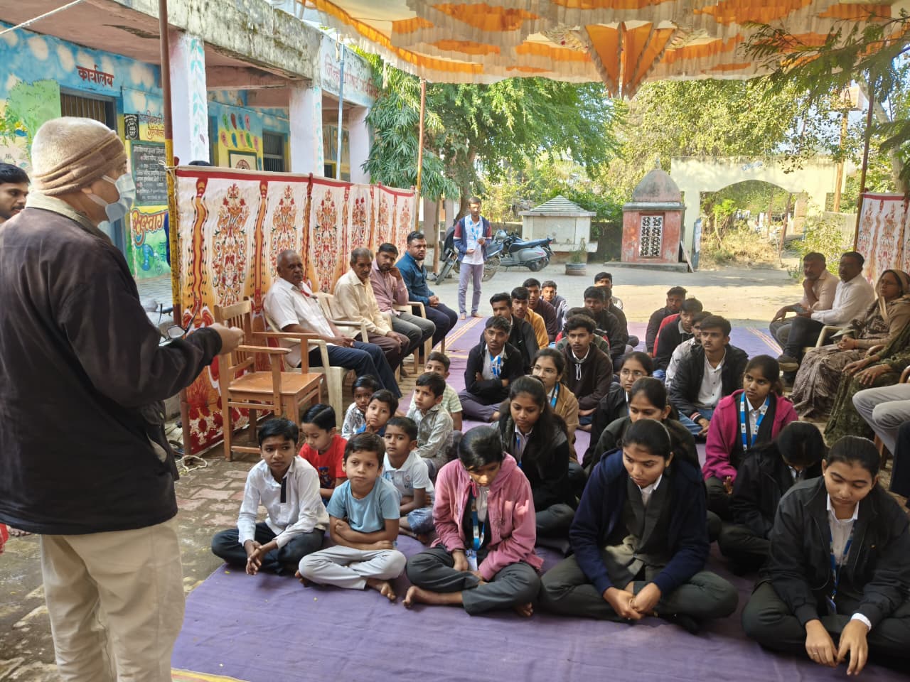 Inauguration of Seven-Day Special Winter NSS Camp of B. Pharmacy College, Chopda Held at Bhardu Village